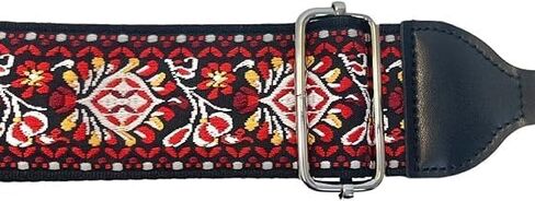 CMC Jacquard Banjo Strap for Men and Women, with Adjustable Buckle and Spring Clips, 2" Wide, 60" Long, in Saudi Arabia