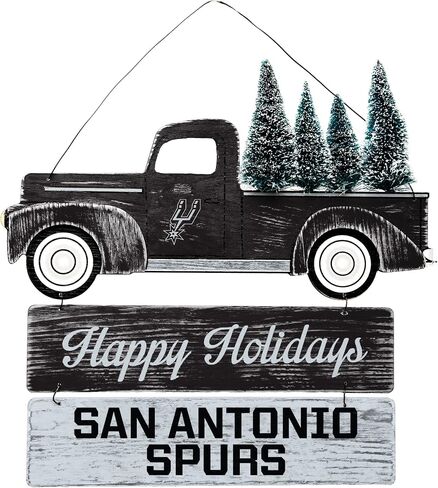 FOCO San Antonio Spurs NBA Wooden Truck with Tree Sign in Saudi Arabia