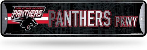 Rico Industries NCAA Clark Atlanta University Panthers - لافتة شارع معدنية CAU مقاس 10.16 سم × 38.1 سم ديكور منزلي - غرفة النوم - المكتب - كهف الرجل in Saudi Arabia