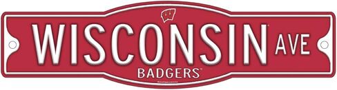 لافتة شارع NCAA Wisconsin Badgers مقاس 4 × 17 بوصة in Kuwait
