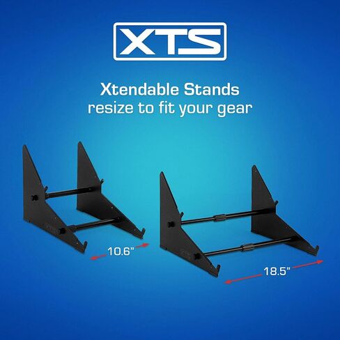 2-Tier XTS Desktop Stand, Adjustable Length from 10.6" - 18.5" for Sampler/Synth/MIDI Controller/Drum Machine, fits MPC Live 2/MPC One/TR-8S/Analog Rytm/Octatrack, easy to assemble and resize in Kuwait