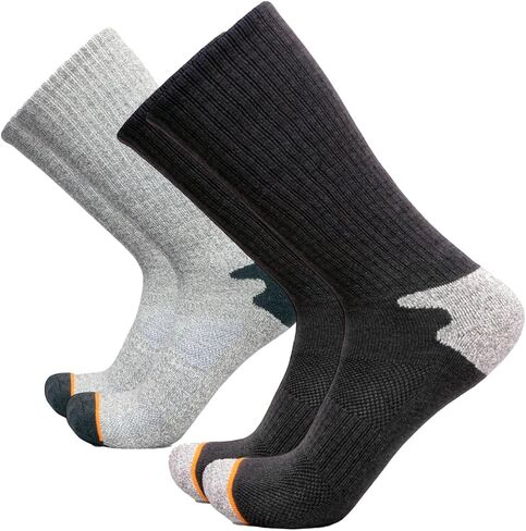 Michael Ellis BIG Work Boot & Hiking Socks Grey 2-Pack - EXTRA Wide (Men's Size 16-22) in Saudi Arabia