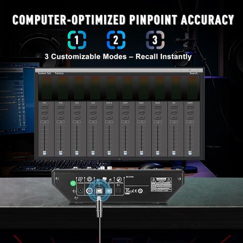 وحدة تحكم خلط صوت DJ بـ 4 قنوات مع 256DSP، لوحة مزج صوت موسيقى صغيرة تدعم إدخال الكمبيوتر USB Bluetooth MP3، طاقة فانتوم 48 فولت ووظيفة الوسادة لتسجيل بث الاستوديو in Kuwait