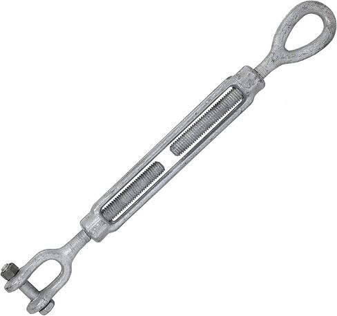 Jones Sports X-Heavy Duty Indoor/Outdoor Cable Kit for Baseball Softball Batting Cage Net with 1/2" turnbuckles, 1/4" Cable Clamps, and zinc snap Clips in Saudi Arabia