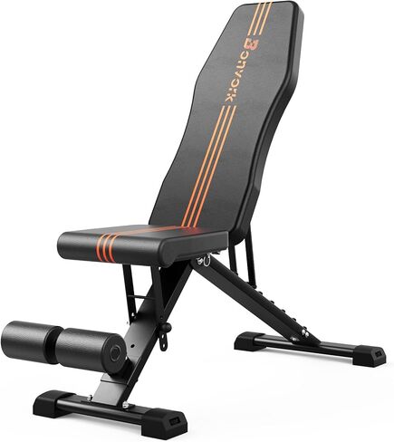 مقعد وزن قابل للتعديل بوزن 800 رطل - مكبس تمرين قابل للطي مع قاعدة ممتدة 20.5 بوصة لصالة الألعاب الرياضية المنزلية، مقعد تدريب القوة المنحدر القابل للطي لتمرين الجسم بالكامل - إصدار 2025 in Kuwait