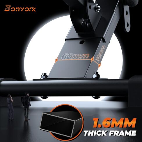 مقعد وزن قابل للتعديل بوزن 800 رطل - مكبس تمرين قابل للطي مع قاعدة ممتدة 20.5 بوصة لصالة الألعاب الرياضية المنزلية، مقعد تدريب القوة المنحدر القابل للطي لتمرين الجسم بالكامل - إصدار 2025 in Kuwait