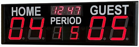 LED Electronic Basketball Scoreboard with Remote Control, 10-Level Brightness, 200ft Visibility – Perfect for Basketball, Volleyball, Football, and Ping Pong Games in Saudi Arabia