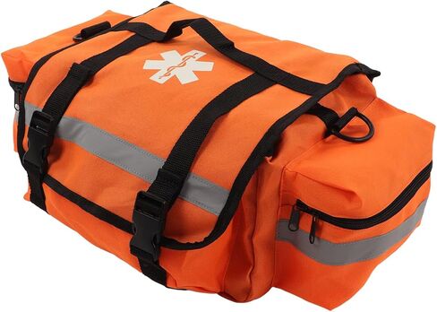 Drfeify Emergency Trauma Bag, 17 x 11 x 7 inches, Orange First Responder Medical Kit with Reflective Straps in Saudi Arabia