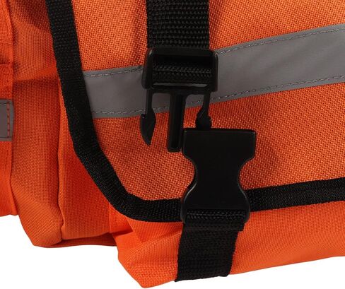 Drfeify Emergency Trauma Bag, 17 x 11 x 7 inches, Orange First Responder Medical Kit with Reflective Straps in Saudi Arabia