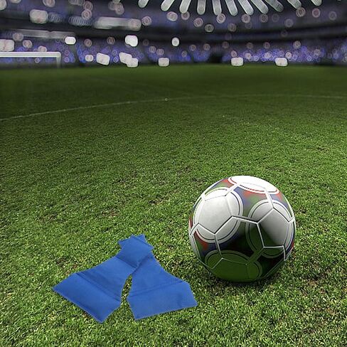 Milisten Football Referee Bean Bag 2pcs Football Referee Accessories Referee Throw Down Single Sided Long Oxford Neck Bean Bag Officials Choice for Football Games Party Accessory Blue in Saudi Arabia