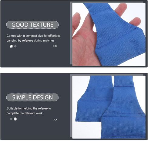 Milisten Football Referee Bean Bag 2pcs Football Referee Accessories Referee Throw Down Single Sided Long Oxford Neck Bean Bag Officials Choice for Football Games Party Accessory Blue in Saudi Arabia