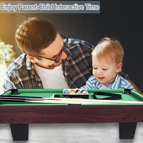 طاولة بلياردو فوشير، طاولة بلياردو صغيرة، مجموعة ألعاب السنوكر على الطاولة طاولة بلياردو محمولة مع إشارات وكرات ومثلث الأرفف in Kuwait