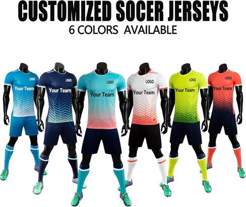 Custom Football Jerseys Sports Training Jerseys Sweatshirts Personalized Name Number Kids Men Women Teens in Saudi Arabia