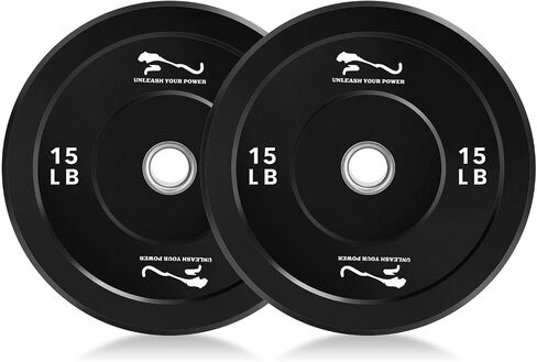 2-Inch Weightlifting Bumper Plates Set,Rubber Strength Training Plates Ideal for Home Gyms and Strength Training in Saudi Arabia