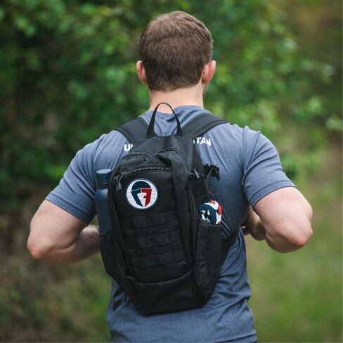 Titan Fitness Cast Iron Ruck Weight Plate, Backpack Weight Training, Single Wide Handle, Round Corners Smooth Edges, Ideal for Resistance Training, Strengthen Posture Stability in Saudi Arabia