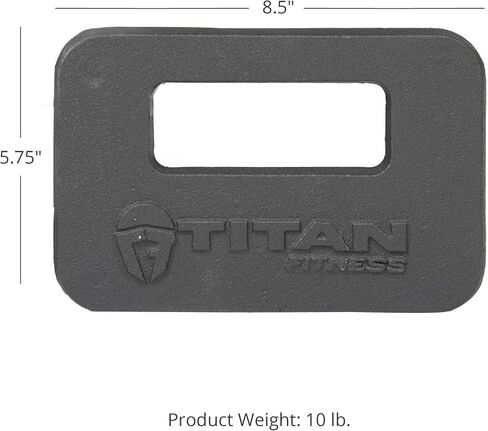 Titan Fitness Cast Iron Ruck Weight Plate, Backpack Weight Training, Single Wide Handle, Round Corners Smooth Edges, Ideal for Resistance Training, Strengthen Posture Stability in Saudi Arabia