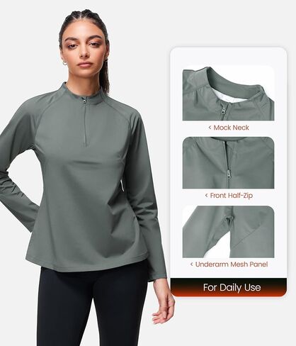 Junlan Sauna Shirt for Women - Long Sleeves Waist Trainer Vest for Gym Workout in Kuwait