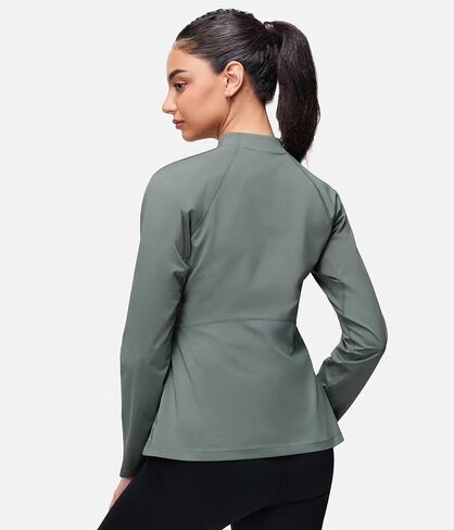 Junlan Sauna Shirt for Women - Long Sleeves Waist Trainer Vest for Gym Workout in Kuwait