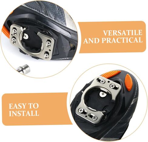 2Pcs Cycling Shoe Cleats Adapter for Road Bikes Quick Release Pedal Covers Durable Cleat Covers for Enhanced Power Transfer Stable Connection for Various Terrains in Saudi Arabia