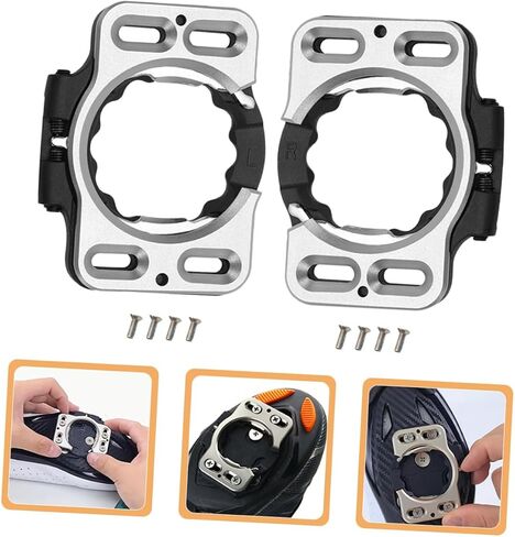 2Pcs Cycling Shoe Cleats Adapter for Road Bikes Quick Release Pedal Covers Durable Cleat Covers for Enhanced Power Transfer Stable Connection for Various Terrains in Saudi Arabia