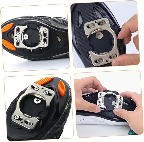 2Pcs Cycling Shoe Cleats Adapter for Road Bikes Quick Release Pedal Covers Durable Cleat Covers for Enhanced Power Transfer Stable Connection for Various Terrains in Saudi Arabia