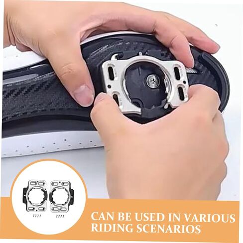 2Pcs Cycling Shoe Cleats Adapter for Road Bikes Quick Release Pedal Covers Durable Cleat Covers for Enhanced Power Transfer Stable Connection for Various Terrains in Saudi Arabia
