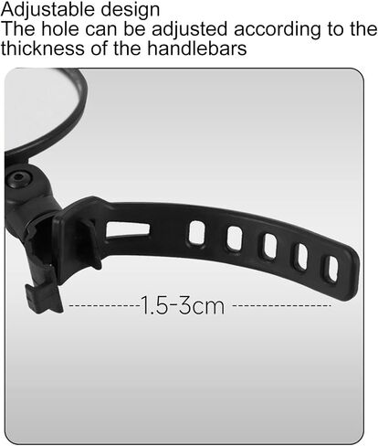 1 Pair 3.1 Inch Diameter Rear View Mirror Adjustable Angle Round Universal Rearview Mirror for Wheelchair Scooter in Saudi Arabia