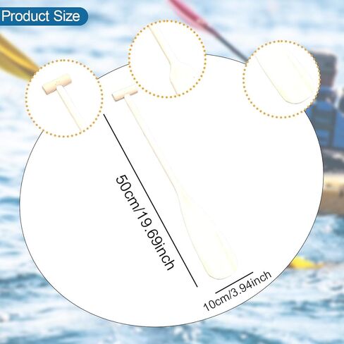 Wood Canoe Paddle Ergonomic Grip Canoeing Comfortable, DIY, Portable, Kayaking Water Sports Lightweight Boat Paddle Boat Oar in Kuwait