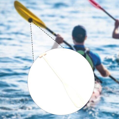 Wood Canoe Paddle Ergonomic Grip Canoeing Comfortable, DIY, Portable, Kayaking Water Sports Lightweight Boat Paddle Boat Oar in Kuwait
