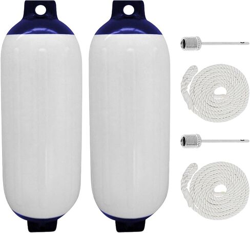 Motorcycle Repair 2/ 3pcs Marine Boat for Fender Boat Inflatable Bumper Dock UV Protection Boat Buoy for Speedboat Vessels Boat Accessories Easy to Replace(3pcs with Black Rope) in Kuwait