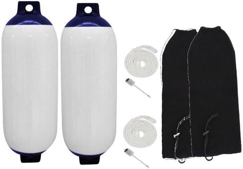 Motorcycle Repair 2/ 3pcs Marine Boat for Fender Boat Inflatable Bumper Dock UV Protection Boat Buoy for Speedboat Vessels Boat Accessories Easy to Replace(3pcs with Black Rope) in Kuwait