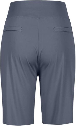 Womens Bermuda Shorts Summer Knee Length High Waisted Stretchy Casual Lightweight Yoga Work Pants with Pockets 2025 in Saudi Arabia