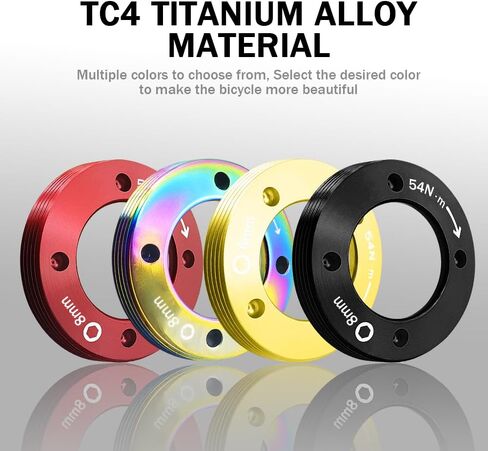 Bicycle Crank Arm Cap Kit Dub Crank Cover Bolt for SRAM NX/GX/Force/XX1/AXS | 7075 Aluminum & Titanium Alloy | Anti-Detachment Design | 7 Colors in Saudi Arabia