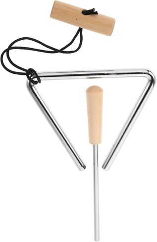 Generic Orff 5-Inch Steel Triangle Bell with Striker Handheld Percussion Instrument for Music Education and Rhythm Practice in Saudi Arabia