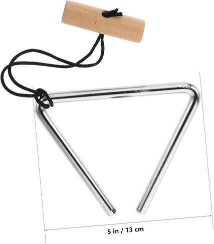 Generic Orff 5-Inch Steel Triangle Bell with Striker Handheld Percussion Instrument for Music Education and Rhythm Practice in Saudi Arabia