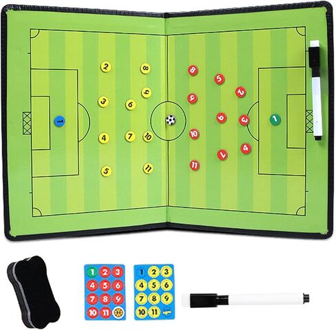 Football Tactic Board, Soccer Coaching Marker Board with Magnets, 2pcs Whiteboard Marker, Eraser in Saudi Arabia