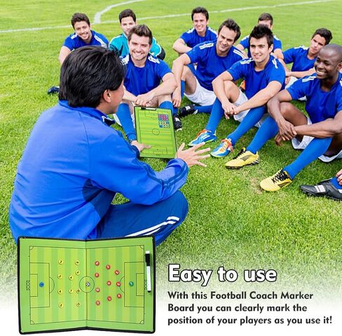 Football Tactic Board, Soccer Coaching Marker Board with Magnets, 2pcs Whiteboard Marker, Eraser in Saudi Arabia