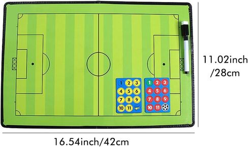 Football Tactic Board, Soccer Coaching Marker Board with Magnets, 2pcs Whiteboard Marker, Eraser in Saudi Arabia