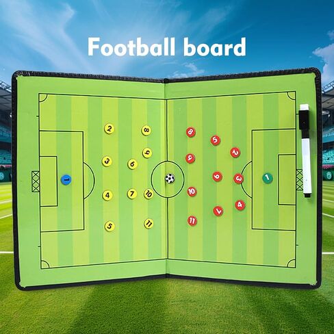 Football Tactic Board, Soccer Coaching Marker Board with Magnets, 2pcs Whiteboard Marker, Eraser in Saudi Arabia