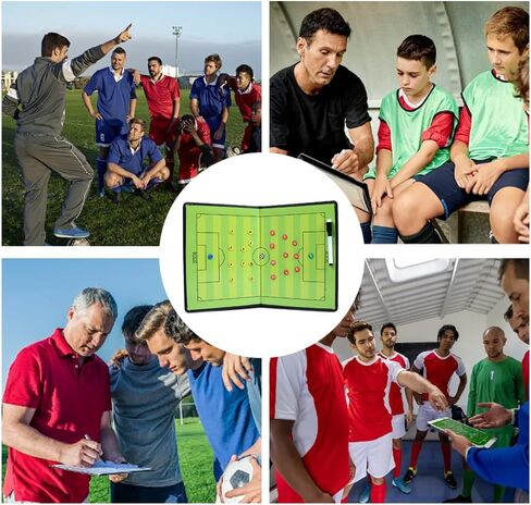 Football Tactic Board, Soccer Coaching Marker Board with Magnets, 2pcs Whiteboard Marker, Eraser in Saudi Arabia