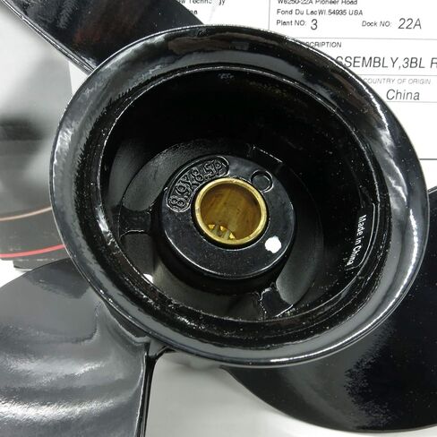 Mercury 897618A10 Black Max 3-Blade Aluminum Propeller, 8.9" Dia. X 8.5" Pitch, Right Hand Rotation in Saudi Arabia