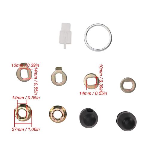 Electric Bike Hub Motor M14 Nut and Washer Kit with 14mm Shaft Screw Cap Washer Fit for Electric Bikes Scooters Motor(Bicycle Hub Motor Nuts Kit) in Kuwait