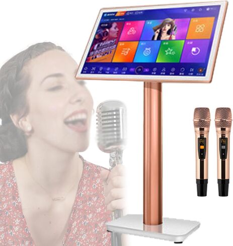 آلة كاريوكي احترافية - مشغل كاريوكي KTV مع ميكروفون لاسلكي، شاشة لمس سعوية 19.5/22 بوصة، مشغل مسرح منزلي عبر الإنترنت، 19.5 بوصة - 3 تيرابايت، 19.5 بوصة - 3 تيرابايت in Kuwait