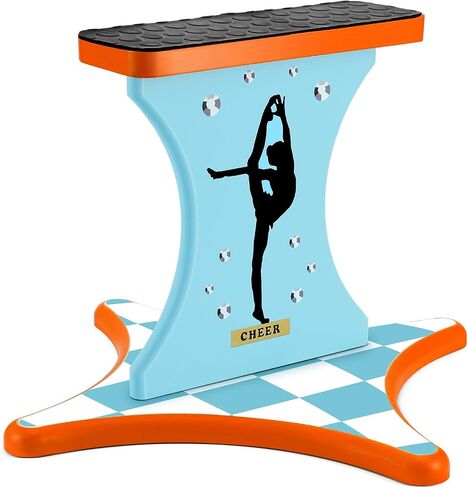 Cheer Balance Trainer 13.4 x 12.2 Inch Wooden Cheer Flyer Stand Cheer Stand for Flyers Cheerleading Stunt Balance Flexibility Trainer Equipment Promote Core Strength Coordination in Saudi Arabia