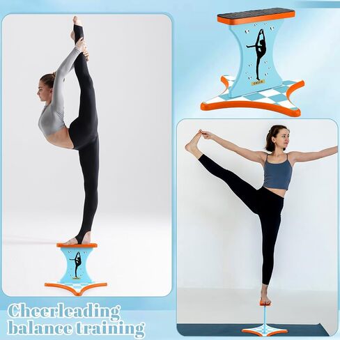 Cheer Balance Trainer 13.4 x 12.2 Inch Wooden Cheer Flyer Stand Cheer Stand for Flyers Cheerleading Stunt Balance Flexibility Trainer Equipment Promote Core Strength Coordination in Saudi Arabia