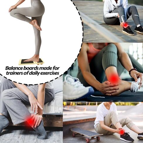 Ankle Foot Balance Board Trainer - Enhancer for Ankle Sprain Recovery Training, Balance and Stability Trainer for Daily Exercise, Wobble Board for Physical Therapy, Balance Training with Storage Bag in Kuwait