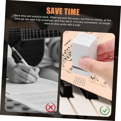 Abaodam 2pcs Guitar Aids Stamp Chord Training Tool for Adults Boys and Girls Chord Exercising Stamp Guitar Tabulature in Saudi Arabia