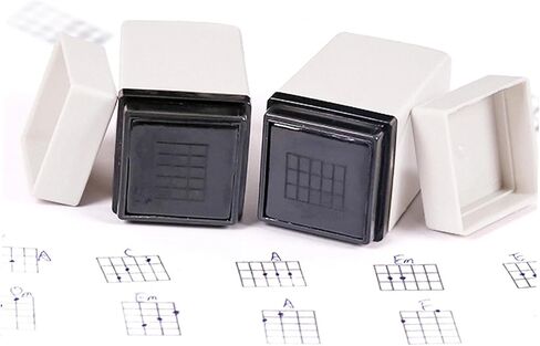 Abaodam 2pcs Guitar Aids Stamp Chord Training Tool for Adults Boys and Girls Chord Exercising Stamp Guitar Tabulature in Saudi Arabia