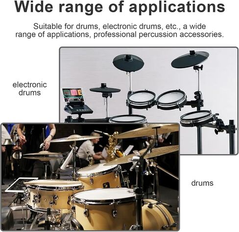 Toyvian Drum Cymbal EVA Cotton Pads Non-deforming Clutch Tube Gaskets Professional Percussion Accessories for Acoustic Electronic Drum Kits Red Protective Felt Sleeves in Saudi Arabia