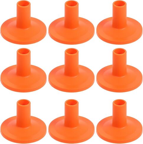 10pcs Orange Plastic Cymbal Sleeves Replacement for Drum Kits Flanged Tubes Drum Hardware Guard Parts Compatible with Professional in Saudi Arabia